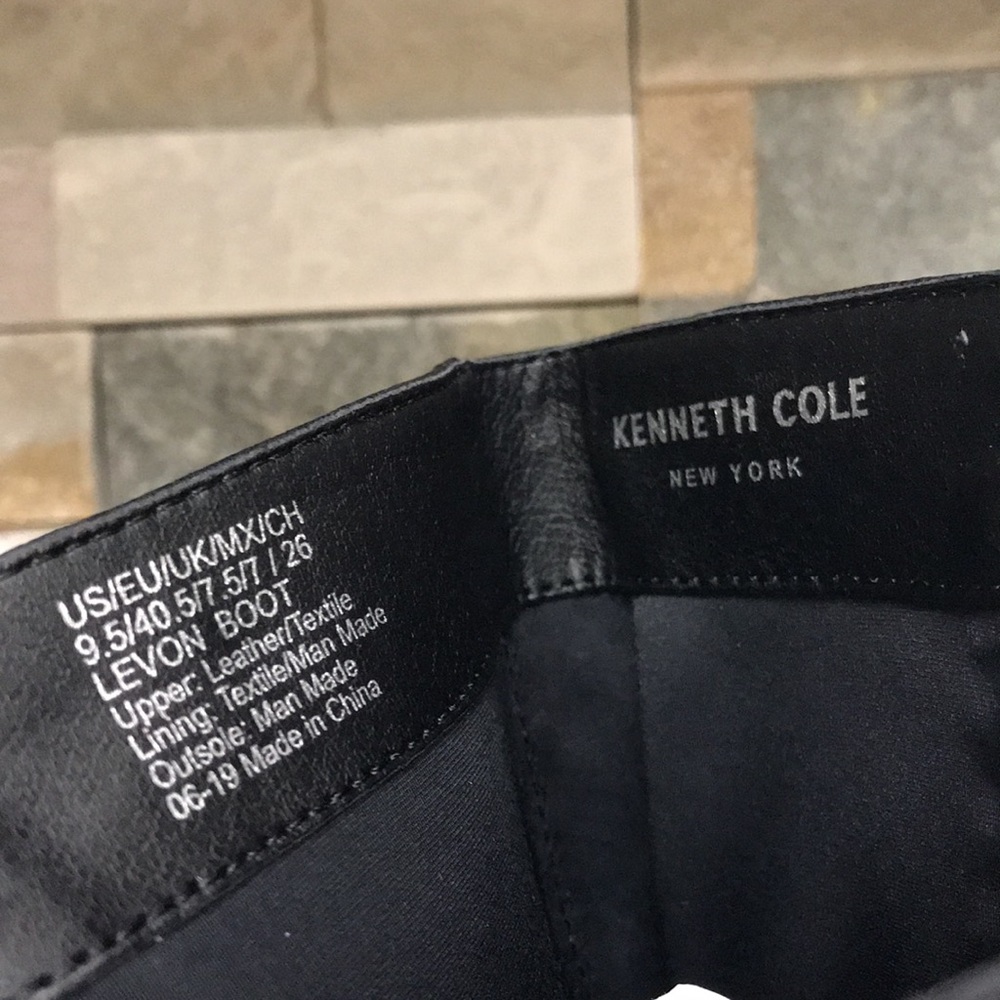 🎁 Kenneth Cole Levon Leather & Rib Knit Knee High Boot - Picture 4 of 9